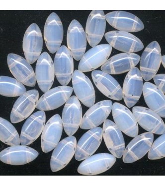 VINTAGE CZECH OPALESCENT 2 HOLE BEADS