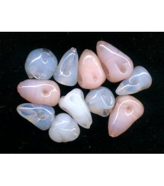 VINTAGE LAMPWORK CONE BEADS