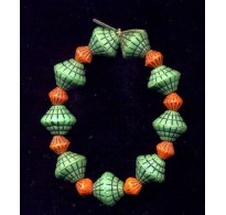 VINTAGE EGYPTIAN REVIVAL 1930's CZECH LANTERN BEADS