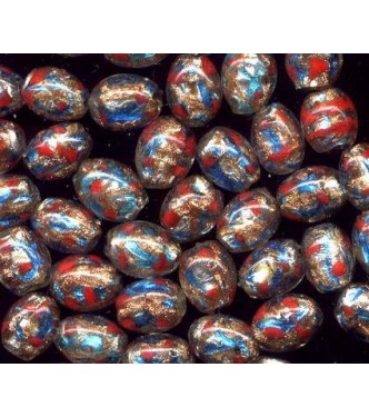 VINTAGE MULTI COLORED FOIL FOOTBALLS