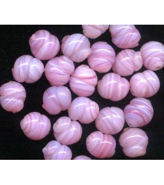 VINTAGE PINK OPALESCENT JUMBO SNAILS