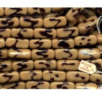 VINTAGE DRIZZLED CHOCOLATE BEADS