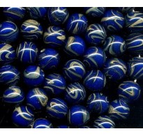 VINTAGE JAPAN COBALT PLANET EARTH BEADS