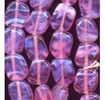 VINTAGE JAPAN PINK OPALESCENT GLOWING TABS