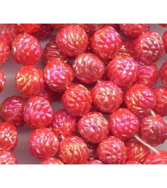 VINTAGE PINKISH RED LUSTER BERRIES