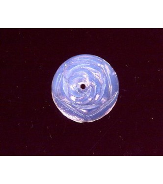 VINTAGE OPALESCENT ROSE BEAD