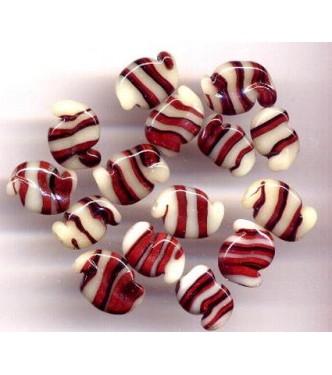 VINTAGE JAPAN TIGER STRIPE LAMPWORK