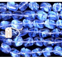 VINTAGE JAPAN BLUE OPALESCENT GLOWING TABS