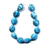 VINTAGE CZECH TURQUOISE GLASS BEADS