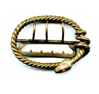 VICTORIAN BRASS SNAKE BUCKLE