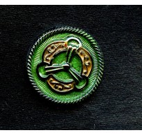 1930'S GREEN AND BLACK CZECH MEDALLION