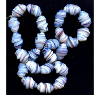 VINTAGE JAPANESE LAMPWORK SWIRLED BEADS