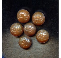 VINTAGE 1920'S CZECH CINNAMON BEADS