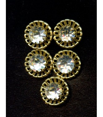 VINTAGE SWAROVSKI STONES SET IN BRASS