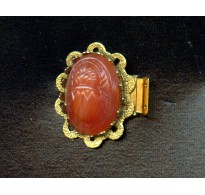 VINTAGE SCARAB BOX CLASP