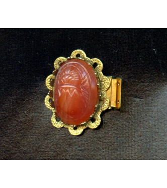 VINTAGE SCARAB BOX CLASP