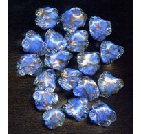 VINTAGE VENETIAN BLUE LAMPWORK RUFFLES 