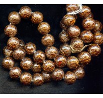 VINTAGE VENETIAN AVENTURINE AND AMBER BEADS