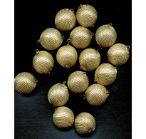 STRIKING VINTAGE MESH COVERED LUCITE BEADS