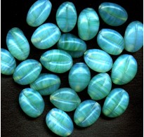 VINTAGE PALE AQUA BEADS WITH A HINT OF MINT