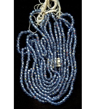 Sparkling West German Faceted Blue Spacer Beads