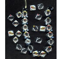 ART DECO TWO HOLE SQUARE BEADS