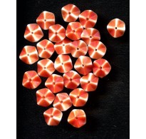 VINTAGE BURNT ORANGE SPACER FLOWERS