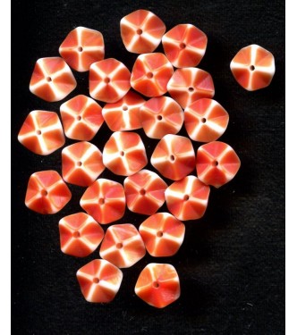 VINTAGE BURNT ORANGE SPACER FLOWERS