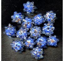 Vintage Japanese Cobalt Blue Saturn Beads