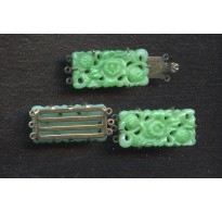 VINTAGE DECO CLASP AND MATCHING CONNECTORS