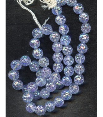 BEAUTIFUL VINTAGE IRIDESCENT LILAC BEADS