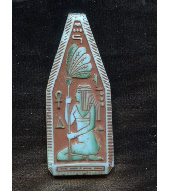 EGYPTIAN REVIVAL TURQUOISE FOCAL PENDANT