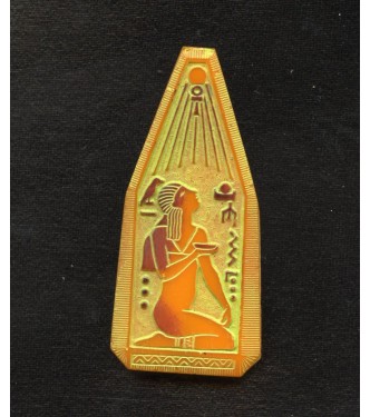 EGYPTIAN REVIVAL GOLDENROD FOCAL PENDANT