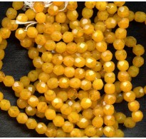 VINTAGE BOLD GOLDENROD FACETED BEADS