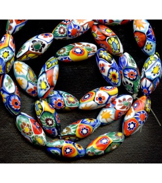 VINTAGE VENETIAN MILLEFIORI FOOTBALLS