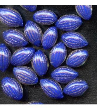 VINTAGE VENETIAN COBALT FOOTBALLS (Small)