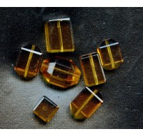 VINTAGE DECO ASSORTED TOPAZ BEADS