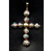 VINTAGE VENETIAN FLORAL CROSS