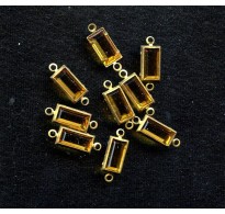 1920'S TOPAZ GLASS CONNECTORS