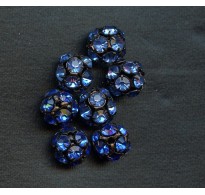 VINTAGE SAPPHIRE BLUE RHINESTONE BEADS