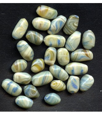 VINTAGE MULTI COLORED SWIRL BEADS