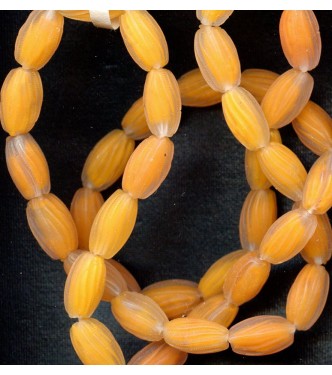 VINTAGE FROSTED TANGERINE BEADS