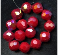 VINTAGE AB FACETED CHERRY RED SPARKLERS