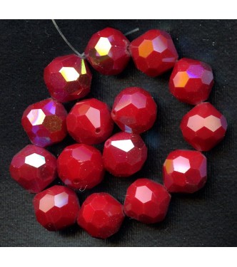 VINTAGE AB FACETED CHERRY RED SPARKLERS