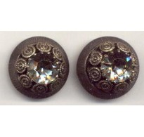 VINTAGE BLACK DIAMOND BUTTONS