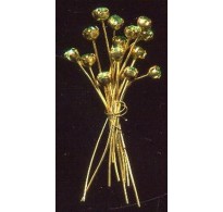 VINTAGE PERIDOT CRYSTAL HEADPINS