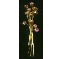 VINTAGE PINK CRYSTAL HEADPINS