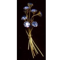 VINTAGE BLUE CRYSTAL HEADPINS