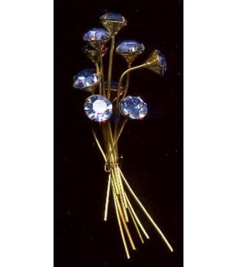 VINTAGE BLUE CRYSTAL HEADPINS