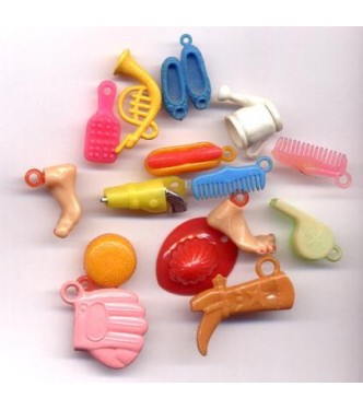 VINTAGE PLASTIC CHARMS...ADORABLE